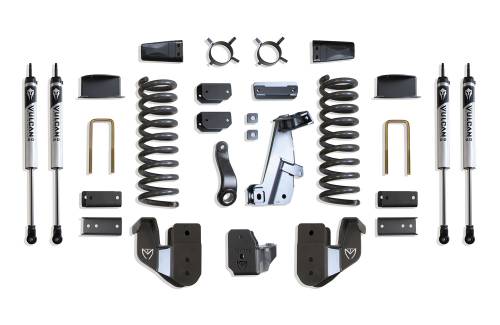 MaxTrac Suspension - K947263VA | MaxTrac Suspension 6 Inch Lift Kit With Radius Arm Bracket & Vulcan Shocks For Air Ride Ram 2500 4WD (2014-2018) | Diesel