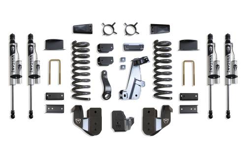 MaxTrac Suspension - K947263VRA | MaxTrac Suspension 6 Inch Lift Kit With Radius Arm Bracket & Vulcan Reservoir Shocks For Air Ride Ram 2500 4WD (2014-2018) | Diesel