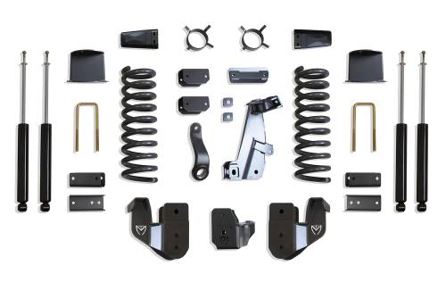 MaxTrac Suspension - K947285A | MaxTrac Suspension 8 Inch Lift Kit With Radius Arm Bracket & MaxTrac Shocks For Air Ride Ram 2500 4WD (2014-2018) | Diesel