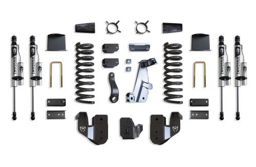 MaxTrac Suspension - K947285VRA | MaxTrac Suspension 8 Inch Lift Kit With Radius Arm Bracket & Vulcan Reservoir Shocks For Air Ride Ram 2500 4WD (2014-2018) | Diesel