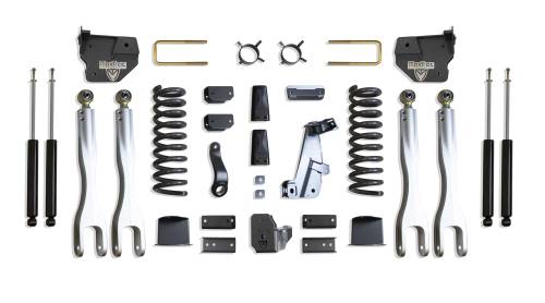 MaxTrac Suspension - K947285LA | MaxTrac Suspension 8 Inch Lift Kit With 4 Links & MaxTrac Shocks For Air Ride Ram 2500 4WD (2014-2018) | Diesel