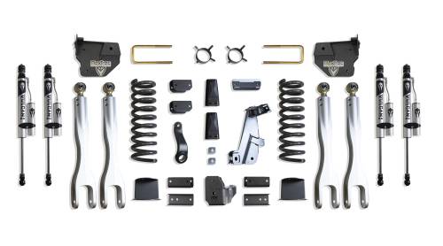 MaxTrac Suspension - K947285VRLA | MaxTrac Suspension 8 Inch Lift Kit With 4 Links & Vulcan Reservoir Shocks For Air Ride Ram 2500 4WD (2014-2018) | Diesel