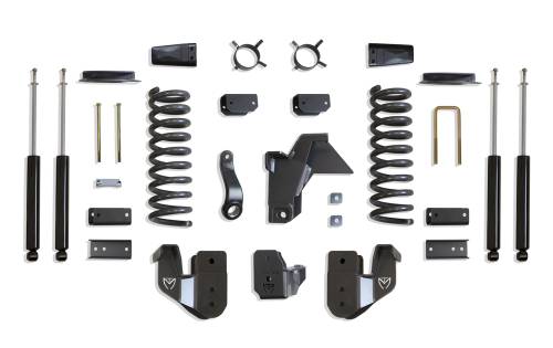 MaxTrac Suspension - K947441A | MaxTrac Suspension 4 Inch Lift Kit With Radius Arm Bracket & MaxTrac Shocks For Air Ride Ram 2500 4WD (2019-2024) | Diesel