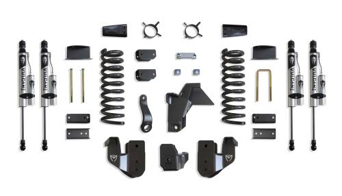 MaxTrac Suspension - K947463VRA | MaxTrac Suspension 6 Inch Lift Kit With Radius Arm Bracket & Vulcan Reservoir Shocks For Air Ride Ram 2500 4WD (2019-2024) | Diesel