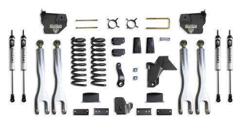 MaxTrac Suspension - K947463VLA | MaxTrac Suspension 6 Inch Lift Kit With 4 Link & Vulcan Shocks For Air Ride Ram 2500 4WD (2019-2024) | Diesel