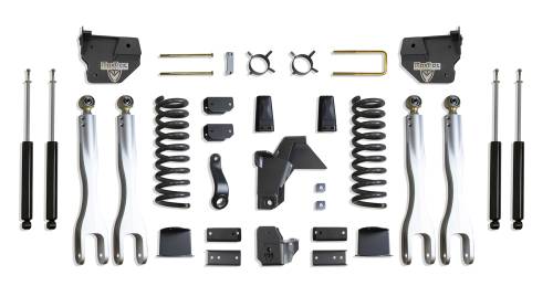 MaxTrac Suspension - K947485LA | MaxTrac Suspension 8 Inch Lift Kit With 4 Links & MaxTrac Shocks For Air Ride Ram 2500 4WD (2019-2024) | Diesel