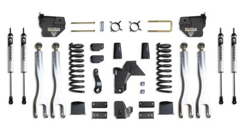 MaxTrac Suspension - K947485VLA | MaxTrac Suspension 8 Inch Lift Kit With 4 Links & Vulcan Shocks For Air Ride Ram 2500 4WD (2019-2024) | Diesel