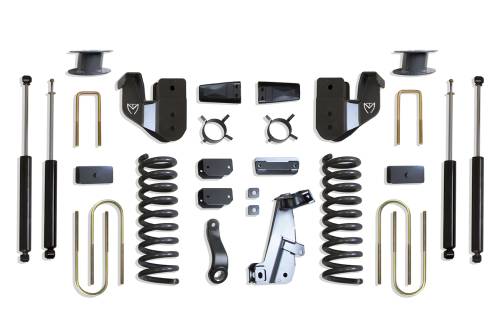 MaxTrac Suspension - K947363A | MaxTrac Suspension 6 Inch Lift Kit With Radius Arm Bracket & MaxTrac Shocks For Air Ride Ram 3500 4WD (2013-2018) | Diesel