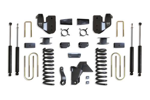 MaxTrac Suspension - K947563A | MaxTrac Suspension 6 Inch Lift Kit With Radius Arm Brackets & MaxTrac Shocks For Air Ride Ram 3500 4WD (2019-2024) | Diesel