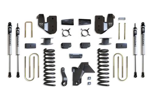 MaxTrac Suspension - K947563VA | MaxTrac Suspension 6 Inch Lift Kit With Radius Arm Brackets & Vulcan Shocks For Air Ride Ram 3500 4WD (2019-2024) | Diesel