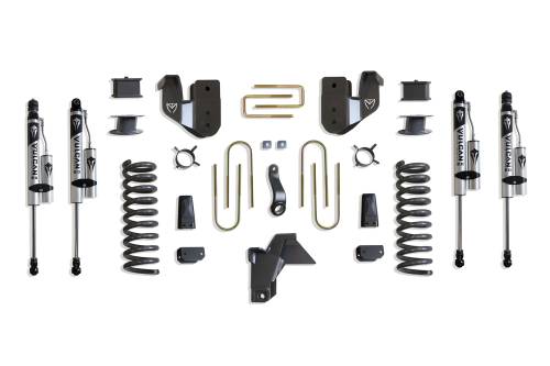 MaxTrac Suspension - K947563VRA | MaxTrac Suspension 6 Inch Lift Kit With Radius Arm Brackets & Vulcan Reservoir Shocks For Air Ride Ram 3500 4WD (2019-2024) | Diesel