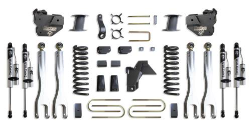 MaxTrac Suspension - K947585VRLA | MaxTrac Suspension 8 Inch Lift Kit With 4 Links & Vulcan Reservoir Shocks For Air Ride Ram 3500 4WD (2019-2024) | Diesel