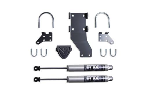 MaxTrac Suspension - 9433DSS-F | MaxTrac Dual Steering Stabilizer Kit With Fox Stabilizers For Ford F-250/F-350 4WD (2017-2023)