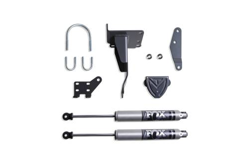 MaxTrac Suspension - 9472DSS-F | MaxTrac Dual Steering Stabilizer Kit With Fox Stabilizers For Ram 2500/3500 4WD (2013-2023)