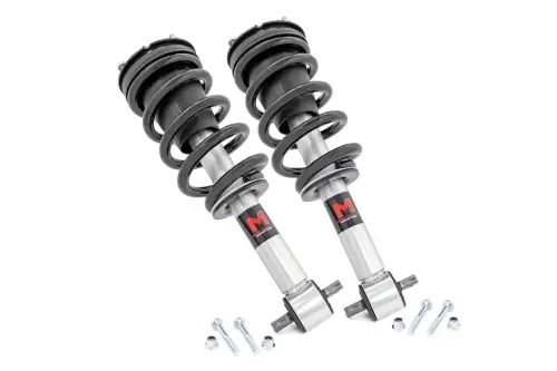 Rough Country - 502065_C | Rough Country M1 Adjustable Monotube Leveling Strut Pair For Chevrolet Silverado (2020-2024) / GMC Sierra (2020-2024) | Diesel