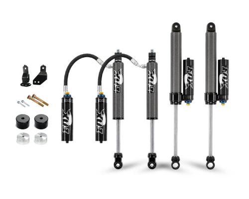 Cognito Motorsports - 220-P1233 | Cognito 2 Inch Suspension Leveling Kit with Fox 2.5 Reservoir Shocks (2017-2024 F250, F350 4WD)