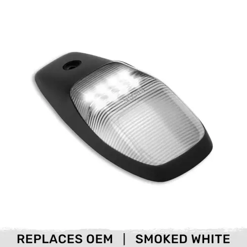 Recon Truck Accessories - 264346BKHPWHX | Recon 1 Piece Single Smoked Cab Roof Light 2-Way Front & Rear Facing Ultra High-Power White LEDs (2019-2024 Ram 2500, 3500)