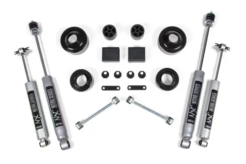 BDS Suspension - BDS1401H | BDS Suspension 2 Inch Lift Kit With Coil Spacer For Jeep Wrangler JK 2 Door (2007-2011) | NX2 Nitro Series Shock