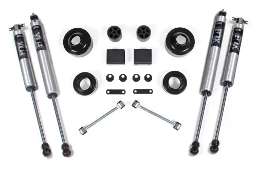 BDS Suspension - BDS1401FS | BDS Suspension 2 Inch Lift Kit With Coil Spacer For Jeep Wrangler JK 2 Door (2007-2011) | Fox 2.0 Performance Series Shock