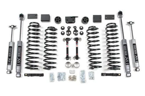 BDS Suspension - BDS1404H | BDS Suspension 3 Inch Lift Kit For Jeep Wrangler JK 4 Door (2012-2018) | Sway Bar Fixed Links, NX2 Nitro Series Shocks