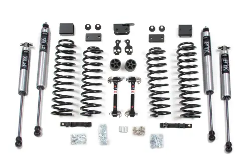 BDS Suspension - BDS1412FS | BDS Suspension 3 Inch Lift Kit For Jeep Wrangler JK 4 Door (2007-2011) | Sway Bar Fixed Links, Fox 2.0 Performance Series Shocks