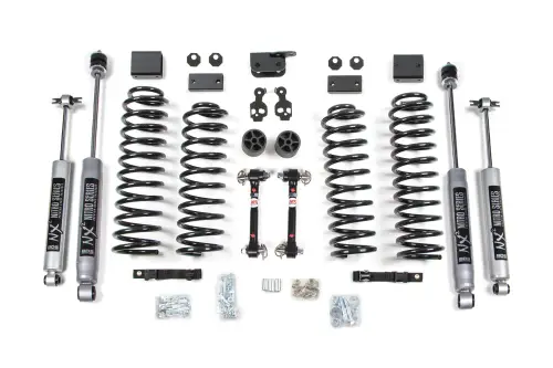 BDS Suspension - BDS1412H | BDS Suspension 3 Inch Lift Kit For Jeep Wrangler JK 4 Door (2007-2011) | Sway Bar Fixed Links, NX2 Nitro Series Shocks