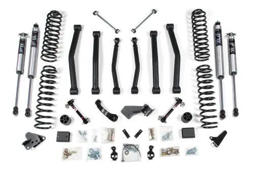 BDS Suspension - BDS1414FS | BDS Suspension 4.5 Inch Lift Kit For Jeep Wrangler JK 4 Door (2007-2011) | Sway Bar Fixed Links, Fox 2.0 Performance Series Shocks