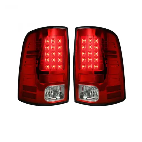 Recon Truck Accessories - 264169RD | Recon (Replaces OEM Halogen) Tail Lights LED in Red (2009-2023 Ram 1500 Classic | 2010-2018 Ram 2500, 3500)