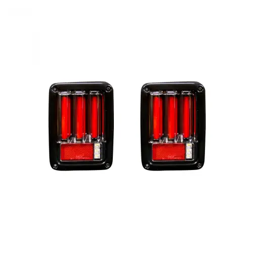 Recon Truck Accessories - 264234LEDRD | Recon Tail Lights OLED in Red (2007-2018 Wrangler JK)