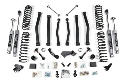 BDS Suspension - BDS1418H | BDS Suspension 4 Inch Lift Kit For Jeep Wrangler JK 2 Door (2012-2018) | Sway Bar Fixed Links, NX2 Nitro Series Shocks