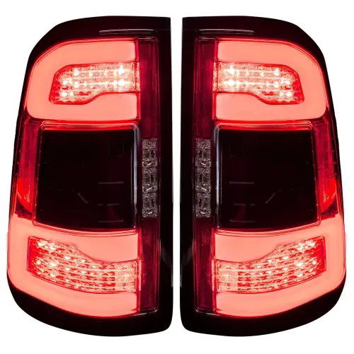 Recon Truck Accessories - 264338LEDCLX | Recon (Replaces OEM LED w/ NO Blind Spot Sensor) OLED Tail Lights in Clear (2019-2023 Ram 1500)