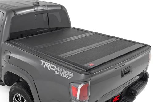 Rough Country - 47420500B | Rough Country Hard Low Profile Bed Cover (2016-2023 Tacoma | 5' Bed)