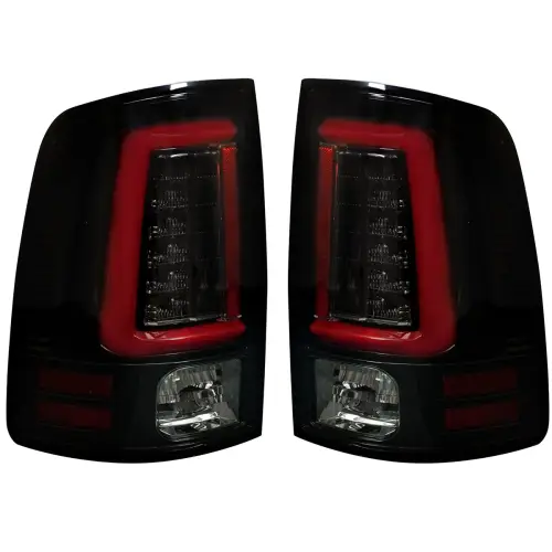 Recon Truck Accessories - 264369BKS | Recon (Replaces OEM Halogen) OLED TAIL LIGHTS w/ Scanning OLED Turn Signals in Smoked (2009-2023 Ram 1500 Classic | 2010-2018 Ram 2500, 3500)