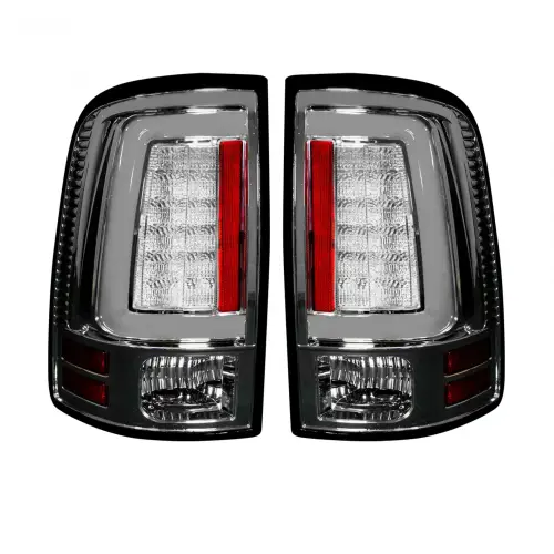 Recon Truck Accessories - 264369CL | Recon (Replaces OEM Halogen) Tail Lights OLED in Clear (2009-2023 Ram 1500 Classic | 2010-2018 Ram 2500, 3500)