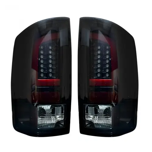 Recon Truck Accessories - 264371BK | Recon Tail Lights OLED in Smoked (2002-2006 Ram 1500 | 2003-2006 Ram 2500, 3500)