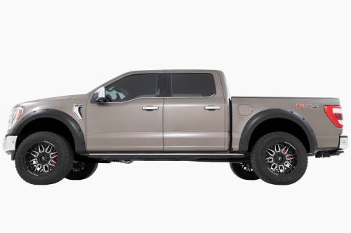 Rough Country - F-F20911B-RCGB | Rough Country Pocket Fender Flares For Ford F-150 2WD/4WD (2021-2024) | Gloss Black