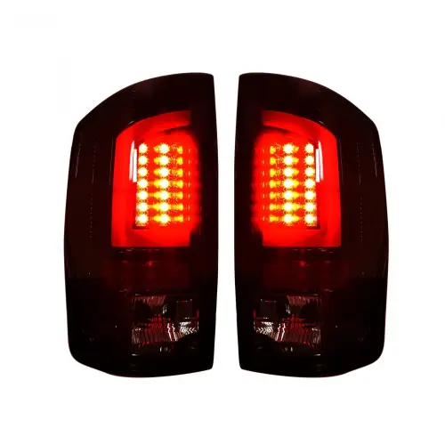 Recon Truck Accessories - 264379RBK | Recon Tail Lights OLED in Dark Red Smoked (2007-2008 Ram 1500 | 2007-2009 Ram 2500, 3500)