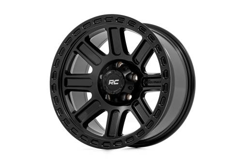 Rough Country - 84180913 | Rough Country 84 Series Wheel | Gloss Black | 18x8.5 | 5x4.5 | +0mm