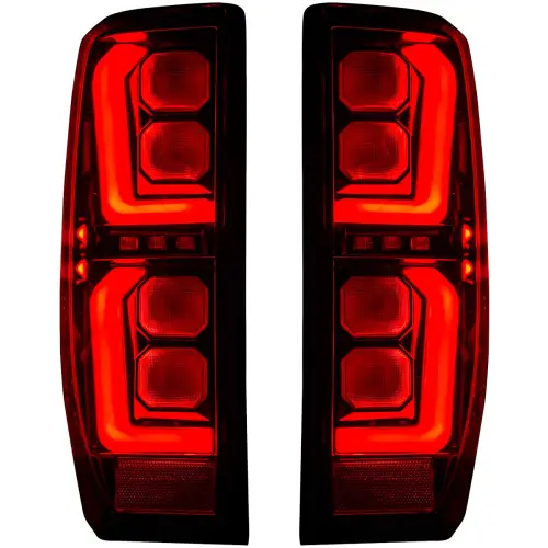 Recon Truck Accessories - 264398LEDBK | Recon (Replaces OEM LED) Tail Lights OLED in Smoked (2019-2023 Sierra 1500 | 2020-2023 Sierra 2500, 3500)