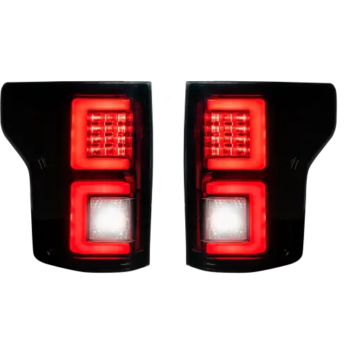 Recon Truck Accessories - 264468BK | Recon OLED Tail Lights in Smoked (2018-2020 F150)