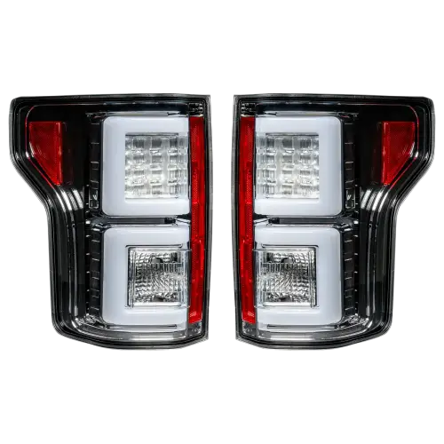 Recon Truck Accessories - 264468CL | Recon (Replaces OEM Halogen) Tail Lights OLED in Clear (2018-2020 F150)