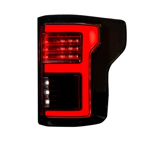 Recon Truck Accessories - 264468LEDBK | Recon (Replaces OEM LED) Tail Lights OLED in Smoked (2018-2020 F150)