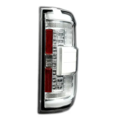 Recon Truck Accessories - 264568LEDCL | Recon (Replaces OEM LED w/ Blind Spot Warning System aka BLIS) OLED TAIL LIGHTS in Clear (2021-2023 F150 & Raptor)