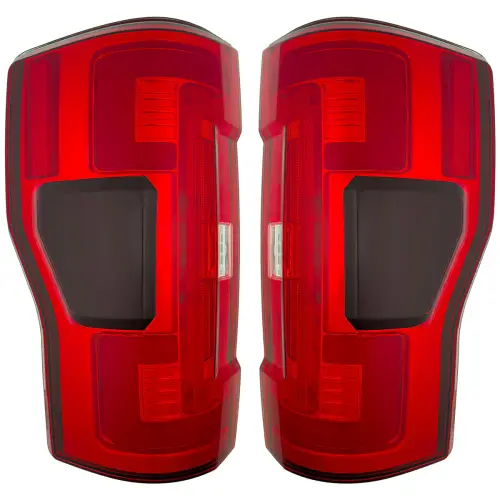 Recon Truck Accessories - 264399LEDRD | Recon (Replaces OEM LED) Tail Lights OLED in Red (2020-2022 F250, F350 Super Duty)