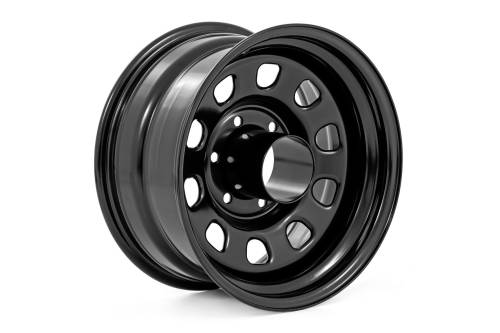 Rough Country - RC51-7865 | Rough Country Steel Wheel Black | 17x9 | 8x6.5 | 5.10 Bore | -12mm