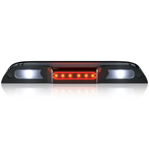 Recon Truck Accessories - 264129XBK | Recon LED 3rd Brake Light Kit Ultra High Power Red with White LED Cargo Lights in Smoked (2021-2024 F150 | 2021-2024 F250, F350 Super Duty | 2021-2024 Ranger)