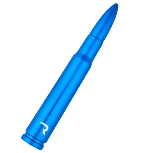 Recon Truck Accessories - 264ANT50BL | Recon .50 Cal Bullet Antenna (Fits OEM Factory Threaded Antenna) in Blue