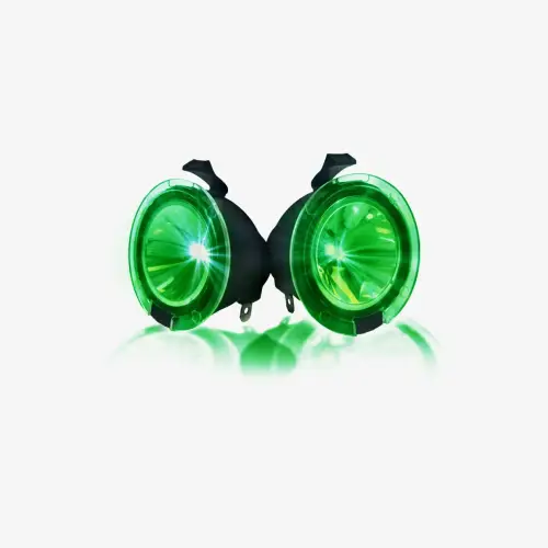 Recon Truck Accessories - 264242GR | Recon LED Mirror / Puddle Light Kit LED in Green (2009-2014 F150 | 2010-2014 Raptor)