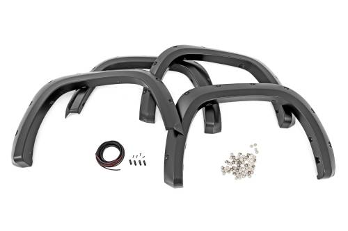 Rough Country - F-T11413-4W5 | Rough Country Pocket Fender Flares For Toyota Tundra 2/4WD (2022-2025) | Solar Octane