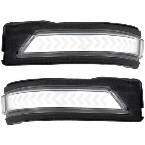 Recon Truck Accessories - 264246WHCLS | Recon Side Mirror Lenses Scanning LED Turn Signals White LED in Clear (2019-2024 Ram 1500)